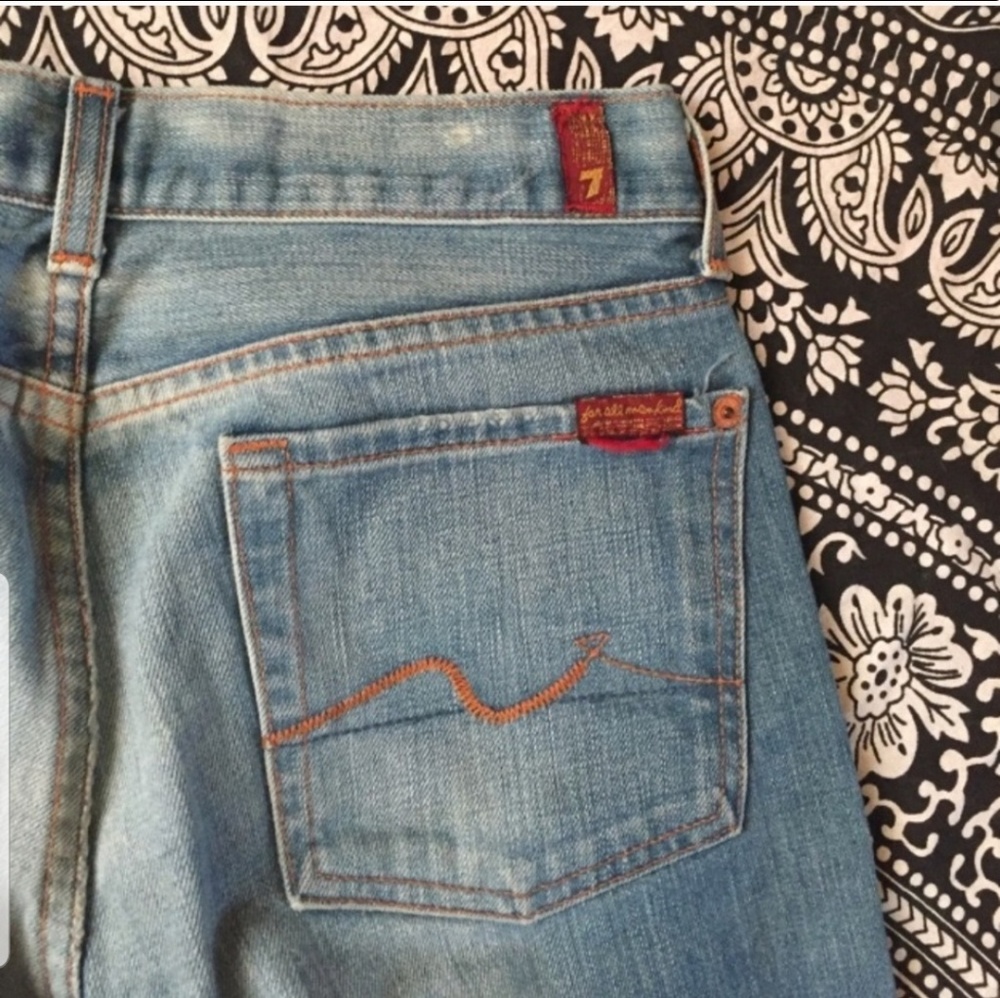 EUC Boot Cut 7 FAM Jeans - Picture 2 of 4